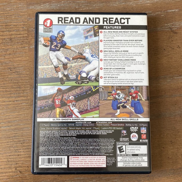 Original "Madden 2008" PlayStation 2 Game - Picture 2 of 6